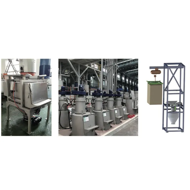 Stazione di scarico sacchi antipolvere